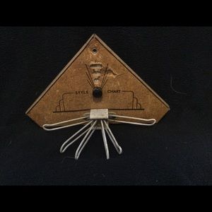 Antique tie clip and organizer